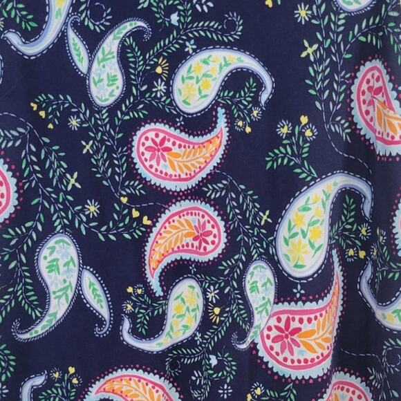 Talbots Dress Womens Medium Petite Paisley Beach Coastal Cottagecore Whimsical - Picture 5 of 7